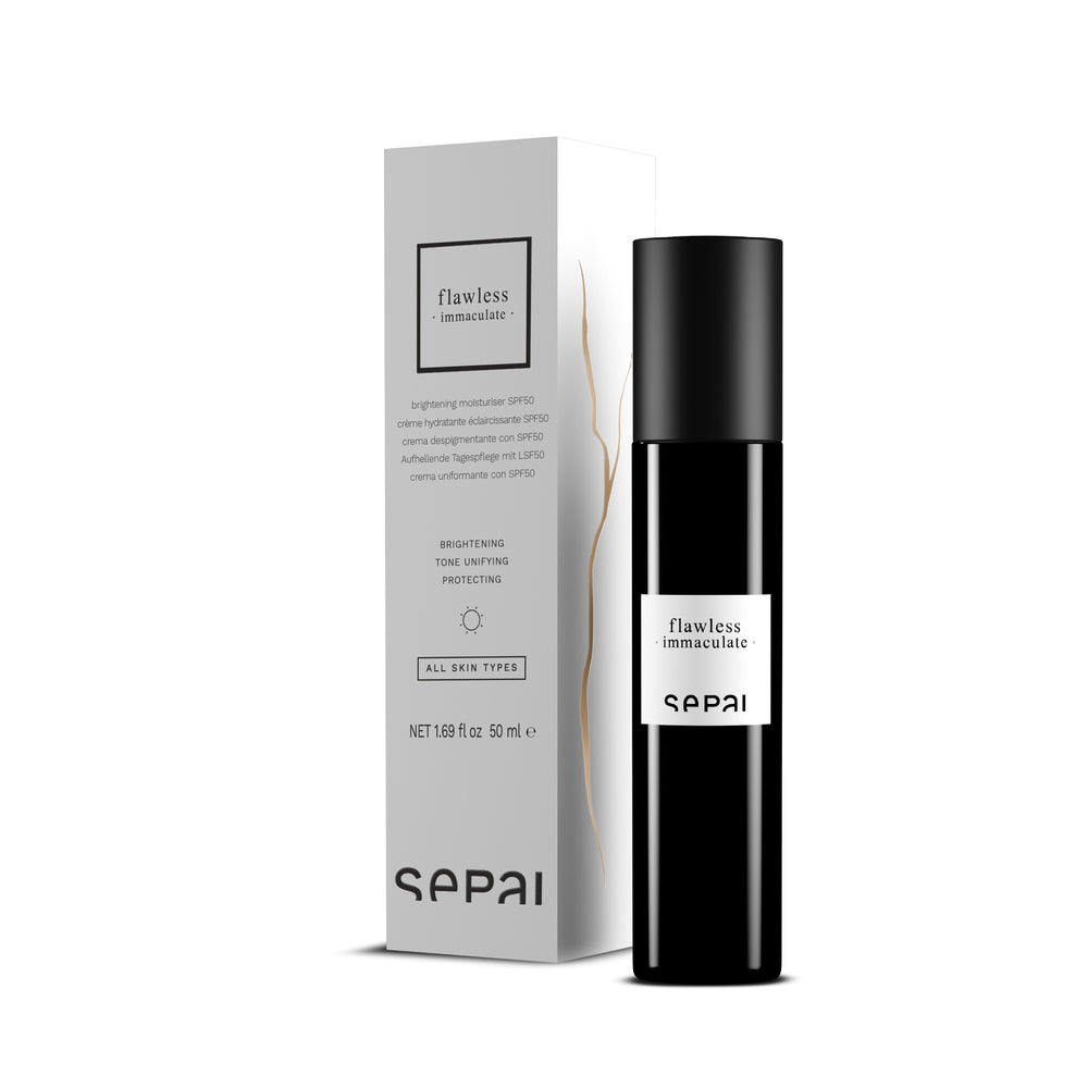 FLAWLESS IMMACULATE bright. moisturiser spf50